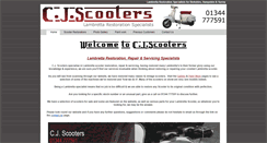 Desktop Screenshot of cjscooters.co.uk