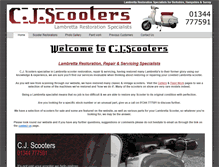 Tablet Screenshot of cjscooters.co.uk